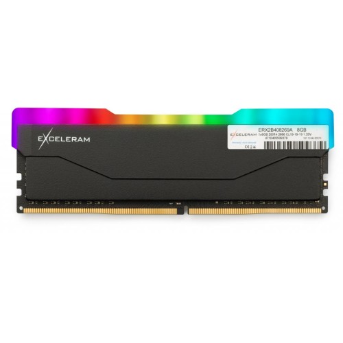 Модуль памяті для компютера DDR4 8GB 2666 MHz RGB X2 Series Black eXceleram (ERX2B408269A)