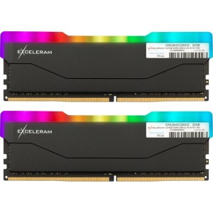 Модуль памяті для компютера DDR4 32GB (2x16GB) 3200 MHz RGB X2 Series Black eXceleram (ERX2B432326CD)