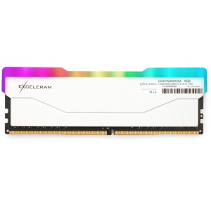 Модуль памяті для компютера DDR4 8GB 3200 MHz RGB X2 Series White eXceleram (ERX2W408326A)