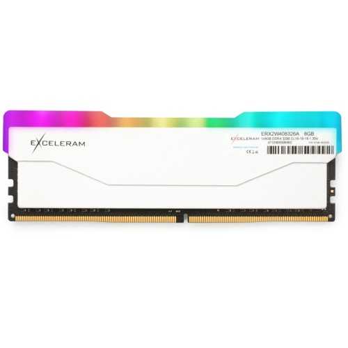 Модуль памяті для компютера DDR4 8GB 3200 MHz RGB X2 Series White eXceleram (ERX2W408326A)
