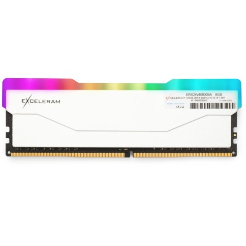 Модуль памяті для компютера DDR4 8GB 3000 MHz RGB X2 Series White eXceleram (ERX2W408306A)