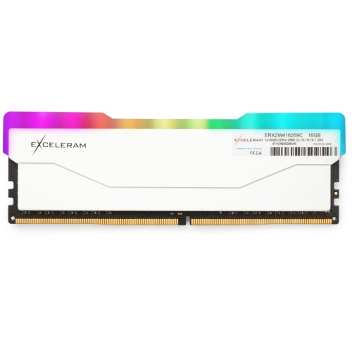 Модуль памяті для компютера DDR4 16GB 2666 MHz RGB X2 Series White eXceleram (ERX2W416269C)