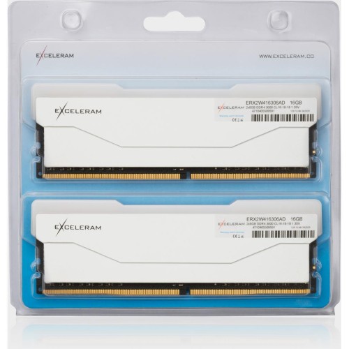 Модуль памяті для компютера DDR4 16GB (2x8GB) 3000 MHz RGB X2 Series White eXceleram (ERX2W416306AD)