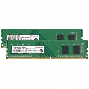 Модуль памяті для компютера DDR4 16GB (2x8GB) 3200 MHz Transcend (JM2666HLG-16GK)