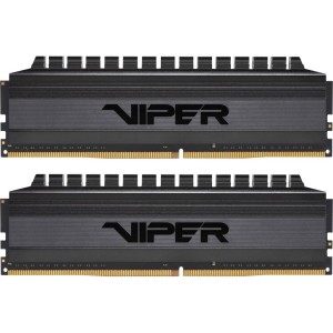 Модуль памяті для компютера DDR4 8GB (2x4GB) 3000 MHz Viper 4 Blackout Patriot (PVB48G300C6K)