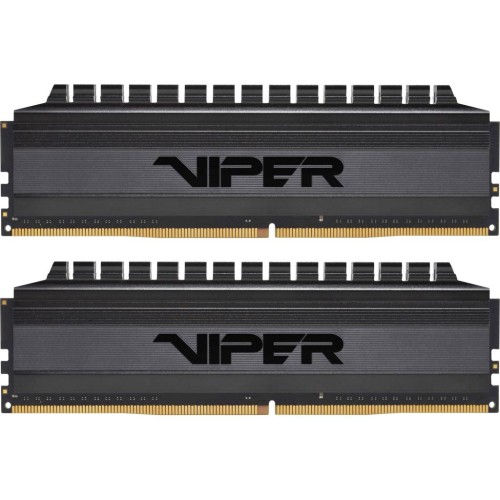 Модуль памяті для компютера DDR4 8GB (2x4GB) 3000 MHz Viper 4 Blackout Patriot (PVB48G300C6K)