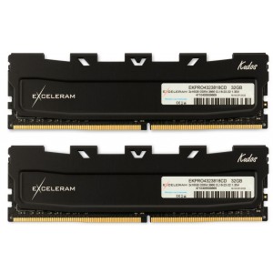 Модуль памяті для компютера DDR4 32GB (2x16GB) 3866 MHz Black Kudos PRO eXceleram (EKPRO4323818CD)