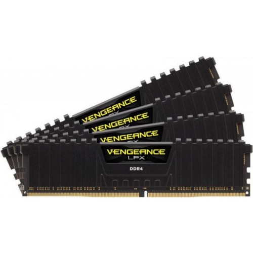 Модуль памяті для компютера DDR4 32GB (4x8GB) 3600 MHz Vengeance LPX Black Corsair (CMK32GX4M4D3600C16)