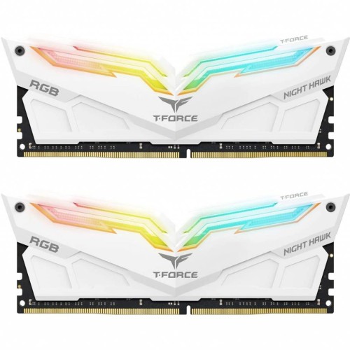 Модуль памяті для компютера DDR4 16GB (2x8GB) 4000 MHz T-Force Night Hawk White RGB Team (TF2D416G4000HC18EDC01)