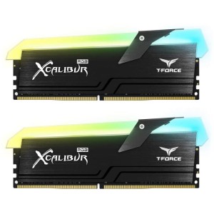 Модуль памяті для компютера DDR4 16GB (2x8GB) 4000 MHz T-Force Xcalibur RGB Black Team (TF5D416G4000HC18EDC01)