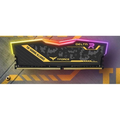 Модуль памяті для компютера DDR4 8GB 3200 MHz T-Force Delta TUF Gaming RGB Team (TF9D48G3200HC16C01)