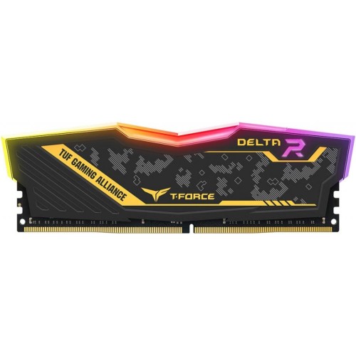 Модуль памяті для компютера DDR4 8GB 3200 MHz T-Force Delta TUF Gaming RGB Team (TF9D48G3200HC16C01)