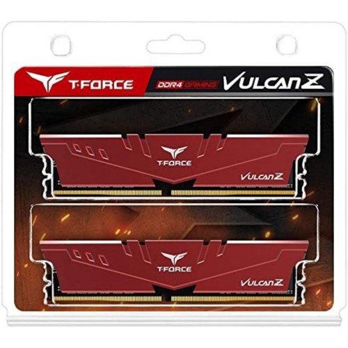 Модуль памяті для компютера DDR4 16GB (2x8GB) 3200 MHz T-Force Vulcan Z Red Team (TLZRD416G3200HC16CDC01)