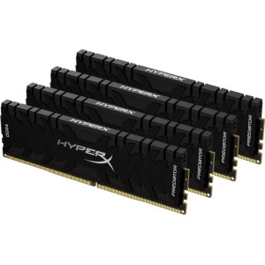 Модуль памяті для компютера DDR4 64GB (4x16GB) 3600 MHz HyperX Predator Black Kingston Fury (ex.HyperX) (HX436C17PB3K4/64)