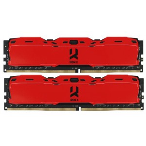 Модуль памяті для компютера DDR4 8GB (2x4GB) 3000 MHz Iridium X Red Goodram (IR-XR3000D464L16S/8GDC)