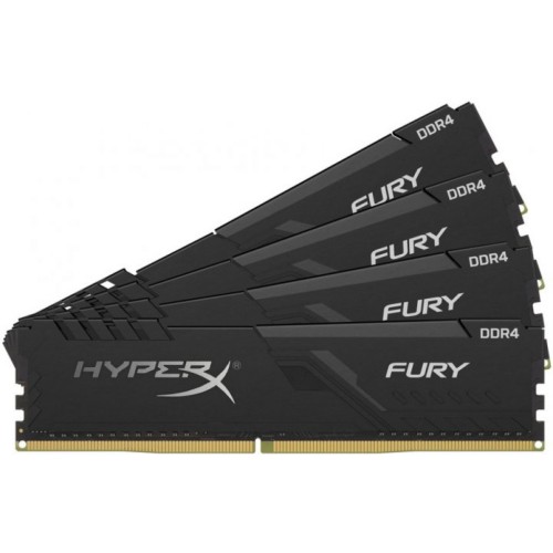Модуль памяті для компютера DDR4 16GB (4x4GB) 2666 MHZ HyperX Fury Kingston Fury (ex.HyperX) (HX426C16FB3K4/16)