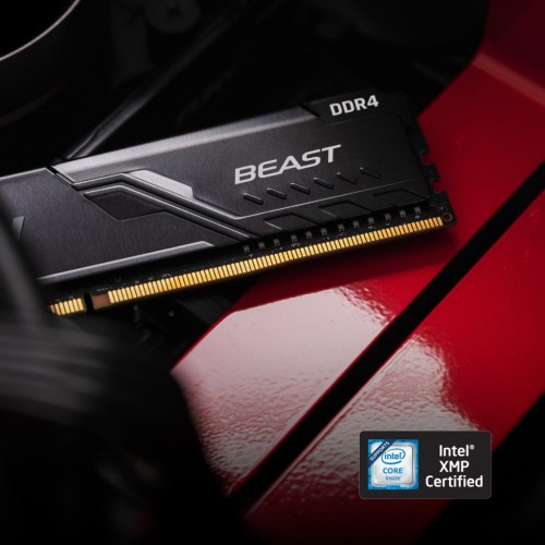 Модуль памяті для компютера DDR4 8GB 2666 MHz Fury Beast Black Kingston Fury (ex.HyperX) (KF426C16BB/8)