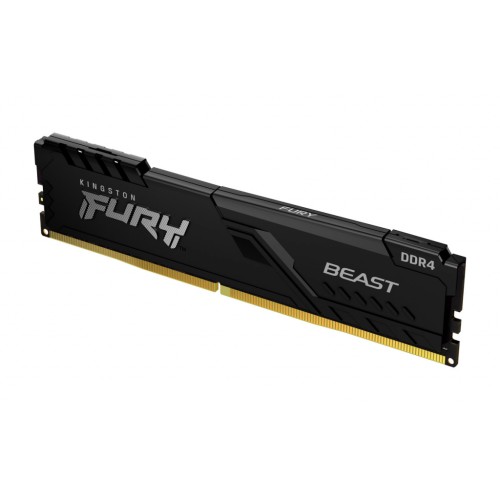 Модуль памяті для компютера DDR4 8GB 2666 MHz Fury Beast Black Kingston Fury (ex.HyperX) (KF426C16BB/8)