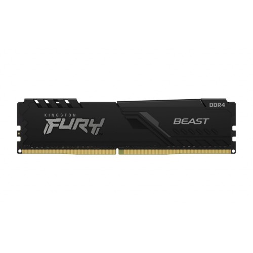 Модуль памяті для компютера DDR4 16GB (2x8GB) 2666 MHz Fury Beast Black Kingston Fury (ex.HyperX) (KF426C16BBK2/16)