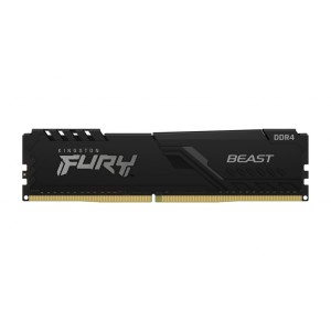 Модуль памяті для компютера DDR4 16GB 3000 MHz Fury Beast Black Kingston Fury (ex.HyperX) (KF430C15BB1/16)