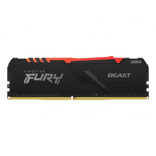 Модуль памяті для компютера DDR4 32GB (2x16GB) 2666 MHz Fury Beast RGB Kingston Fury (ex.HyperX) (KF426C16BB1AK2/32)