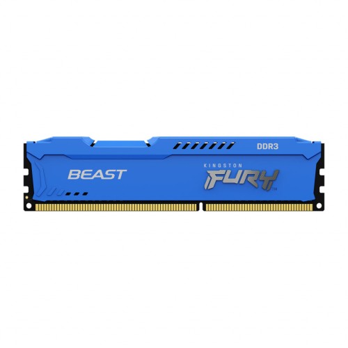 Модуль памяті для компютера DDR3 4GB 1600 MHz Fury Beast Blue Kingston Fury (ex.HyperX) (KF316C10B/4)