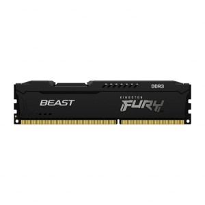 Модуль памяті для компютера DDR3 8GB (2x4GB) 1600 MHz Fury Beast Black Kingston Fury (ex.HyperX) (KF316C10BBK2/8)