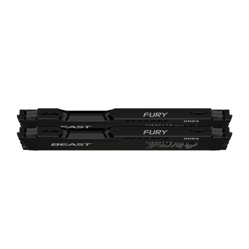 Модуль памяті для компютера DDR3 8GB (2x4GB) 1600 MHz Fury Beast Black Kingston Fury (ex.HyperX) (KF316C10BBK2/8)