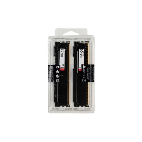 Модуль памяті для компютера DDR3 8GB (2x4GB) 1600 MHz Fury Beast Black Kingston Fury (ex.HyperX) (KF316C10BBK2/8)