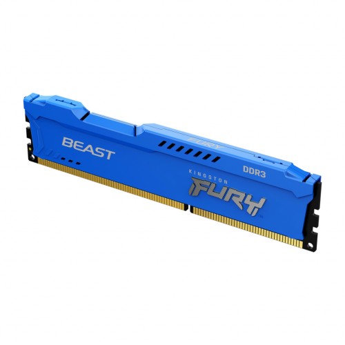 Модуль памяті для компютера DDR3 4GB 1866 MHz Fury Beast Blue Kingston Fury (ex.HyperX) (KF318C10B/4)