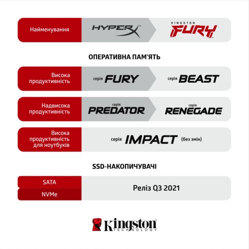 Модуль памяті для компютера DDR3 8GB (2x4GB) 1866 MHz Fury Beast Black Kingston Fury (ex.HyperX) (KF318C10BBK2/8)