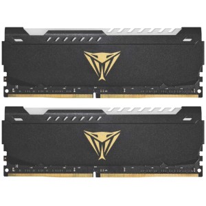 Модуль памяті для компютера DDR4 16GB (2x8GB) 3600 MHz Viper Steel RGB Black Patriot (PVSR416G360C0K)