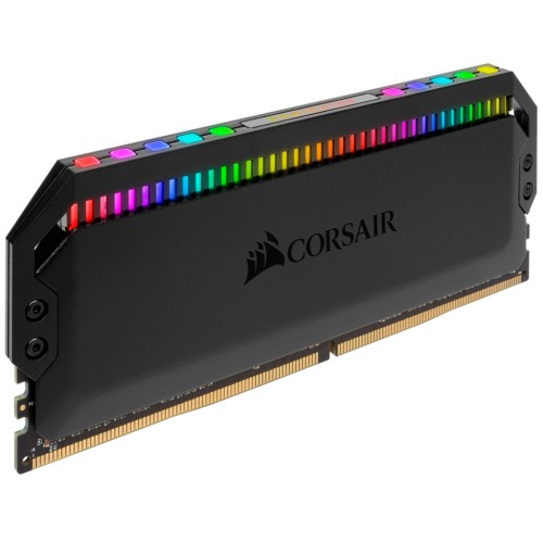 Модуль памяті для компютера DDR4 32GB (2x16GB) 3200 MHz Dominator Platinum RGB Black Corsair (CMT32GX4M2E3200C16)