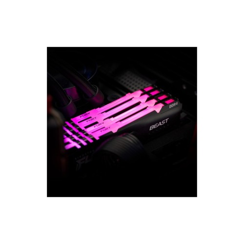 Модуль памяті для компютера DDR4 32GB (2x16GB) 2666 MHz FURY Beast RGB Kingston Fury (ex.HyperX) (KF426C16BBAK2/32)