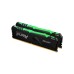 Модуль памяті для компютера DDR4 32GB (2x16GB) 2666 MHz FURY Beast RGB Kingston Fury (ex.HyperX) (KF426C16BBAK2/32)