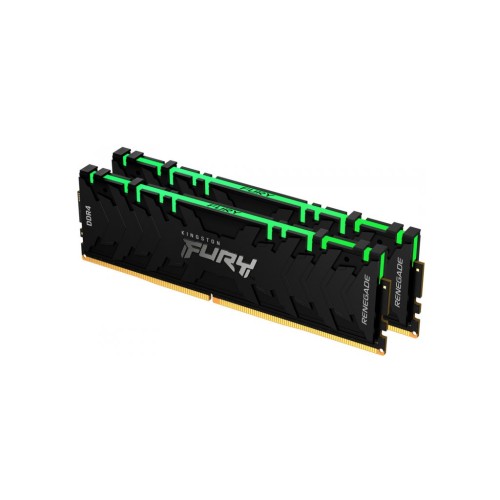 Модуль памяті для компютера DDR4 64GB (2x32GB) 3200 MHz FURYRenegadeRGB Kingston Fury (ex.HyperX) (KF432C16RBAK2/64)