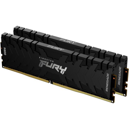 Модуль памяті для компютера DDR4 32GB (2x16GB) 4266 MHz Renegade Black Kingston Fury (ex.HyperX) (KF442C19RB1K2/32)