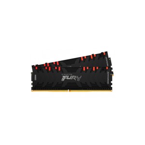 Модуль памяті для компютера DDR4 16GB (2x8GB) 4000 MHz Renegade RGB Black Kingston Fury (ex.HyperX) (KF440C19RBAK2/16)