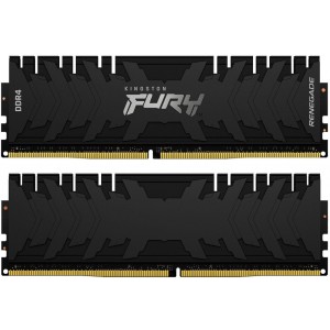 Модуль памяті для компютера DDR4 16GB (2x8GB) 4266 MHz Renegade Black Kingston Fury (ex.HyperX) (KF442C19RBK2/16)