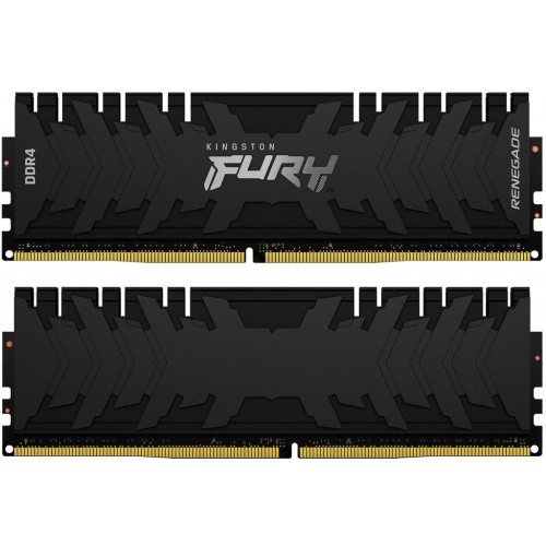 Модуль памяті для компютера DDR4 16GB (2x8GB) 4266 MHz Renegade Black Kingston Fury (ex.HyperX) (KF442C19RBK2/16)