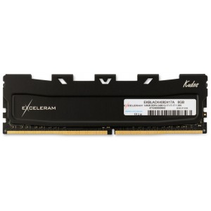 Модуль памяті для компютера DDR4 8GB 2400 MHz Black Kudos eXceleram (EKBLACK4082417A)