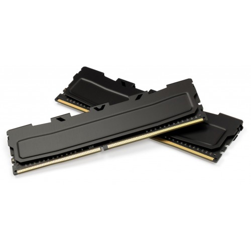 Модуль памяті для компютера DDR4 16GB (2x8GB) 3200 MHz Black Kudos eXceleram (EKBLACK4163222AD)