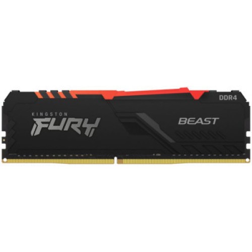 Модуль памяті для компютера DDR4 16GB 3200 MHz Beast RGB Kingston Fury (ex.HyperX) (KF432C16BBA/16)