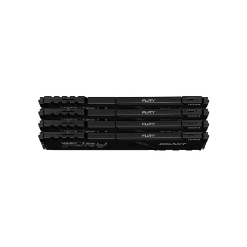 Модуль памяті для компютера DDR4 128GB (2x32GB) 3600 MHz Beast Black Kingston Fury (ex.HyperX) (KF436C18BBK4/128)