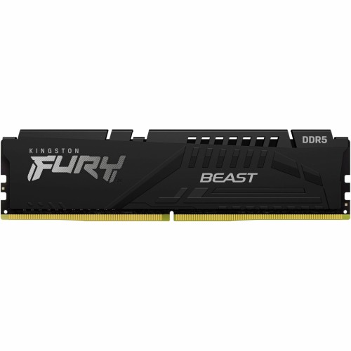 Модуль памяті для компютера DDR5 16GB 6000 MHz Beast Black Kingston Fury (ex.HyperX) (KF560C40BB-16)