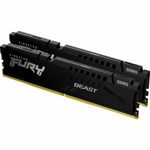 Модуль памяті для компютера DDR5 32GB (2x16GB) 6000 MHz Beast Black Kingston Fury (ex.HyperX) (KF560C40BBK2-32)