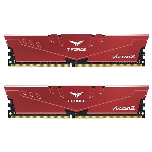 Модуль памяті для компютера DDR4 32GB (2x16GB) 3200 MHz T-Force Vulcan Z Red Team (TLZRD432G3200HC16CDC01)