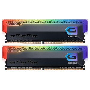 Модуль памяті для компютера DDR4 32GB (2x16GB) 3600 MHz Orion RGB TITANIUM GREY Geil (GOSG432GB3600C18BDC)