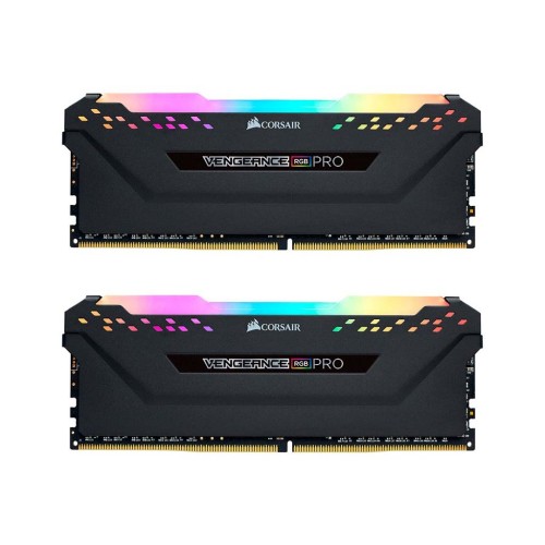 Модуль памяті для компютера DDR4 16GB (2x8GB) 4000 MHz Vengeance RGB PRO Black Corsair (CMW16GX4M2K4000C19)