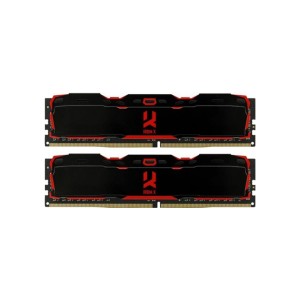 Модуль памяті для компютера DDR4 32GB (2x16GB) 3200 MHz Iridium X Black Goodram (IR-X3200D464L16/32GDC)